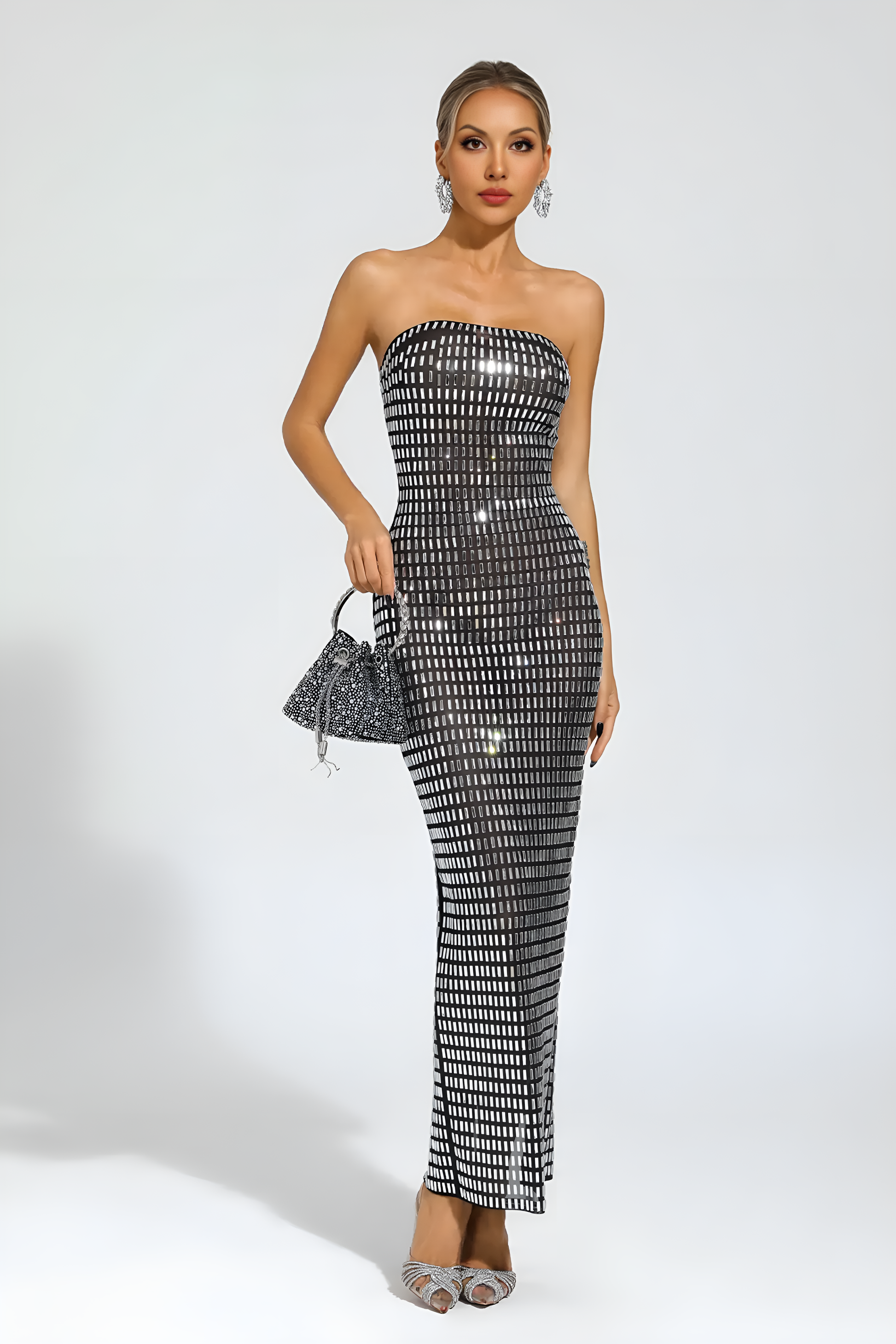 Robe taille haute à strass Lucent Hour