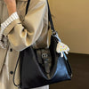 Buckle Decor Shoulder Bag