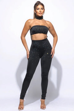 No Effort Needed Chocker Tube Jumpsuit