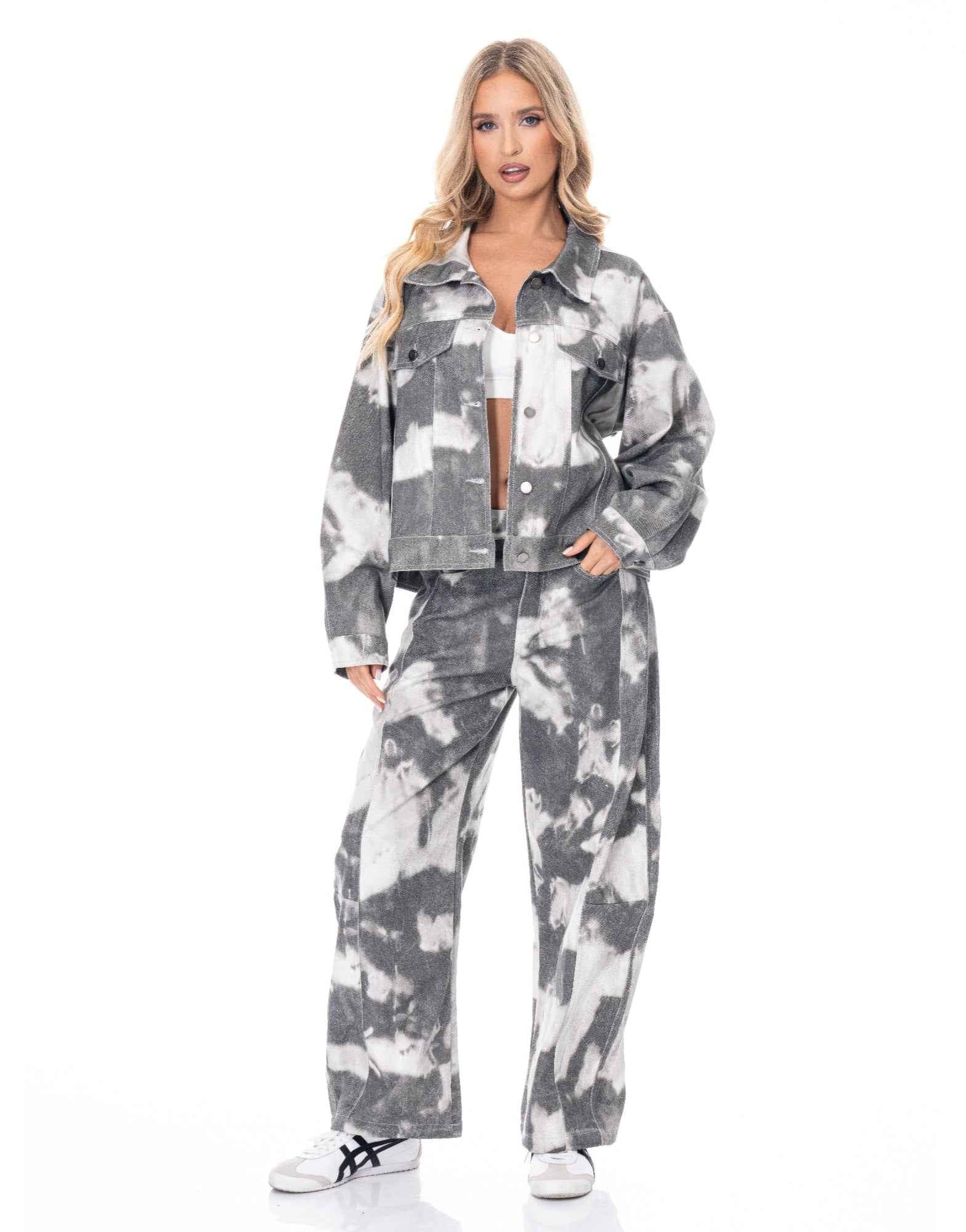 Tie-dye Denim Pants