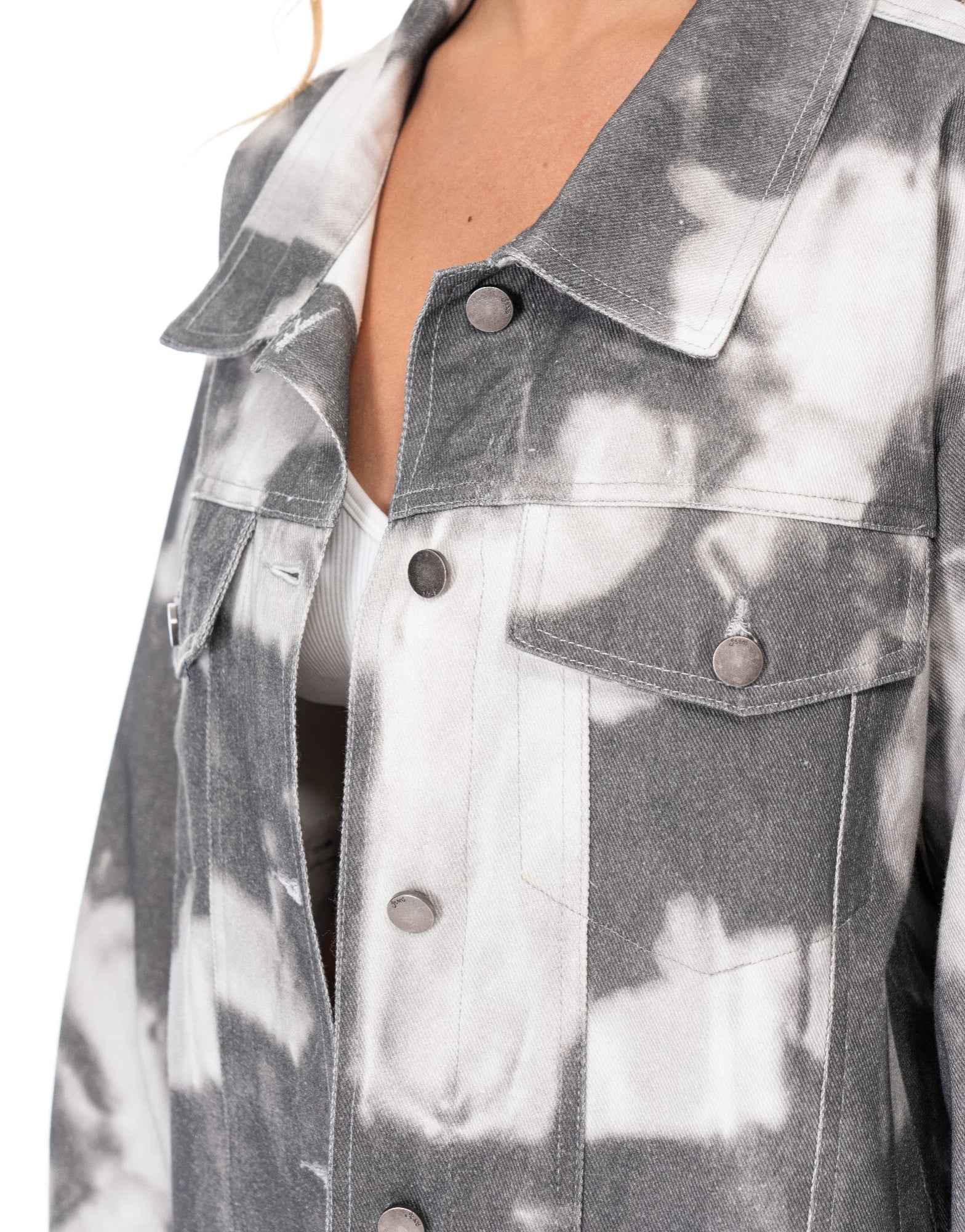 Tie-dye Denim Jacket