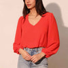 Textured Solid Long Sleeve Crop Top
