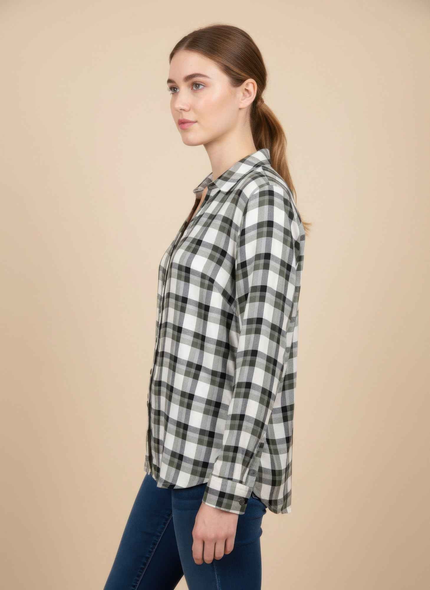 Erika Plaid Blouse