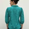 Rylee Moon Solid 3/4 Sleeve Blouse