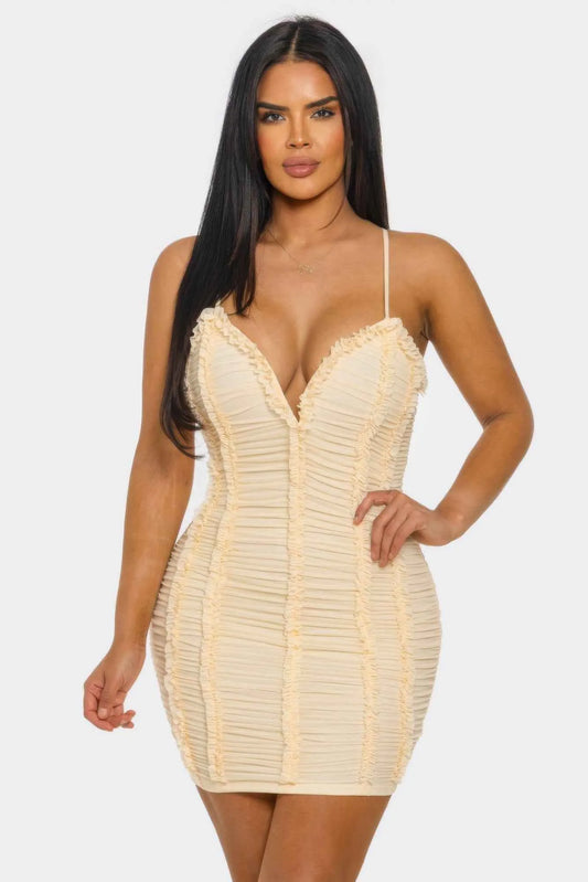 Candy Crush Ruched Mini Dress