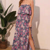 Bloom Party Strapless Maxi Dress