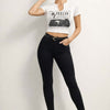 Unbothered Vintage Groove Graphic Crop Tee