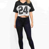 Varsity MVP Mesh Crop Jersey 24 Top