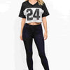 Varsity MVP Mesh Crop Jersey 24 Top