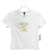 Goose On The Loose Baby Tee – White