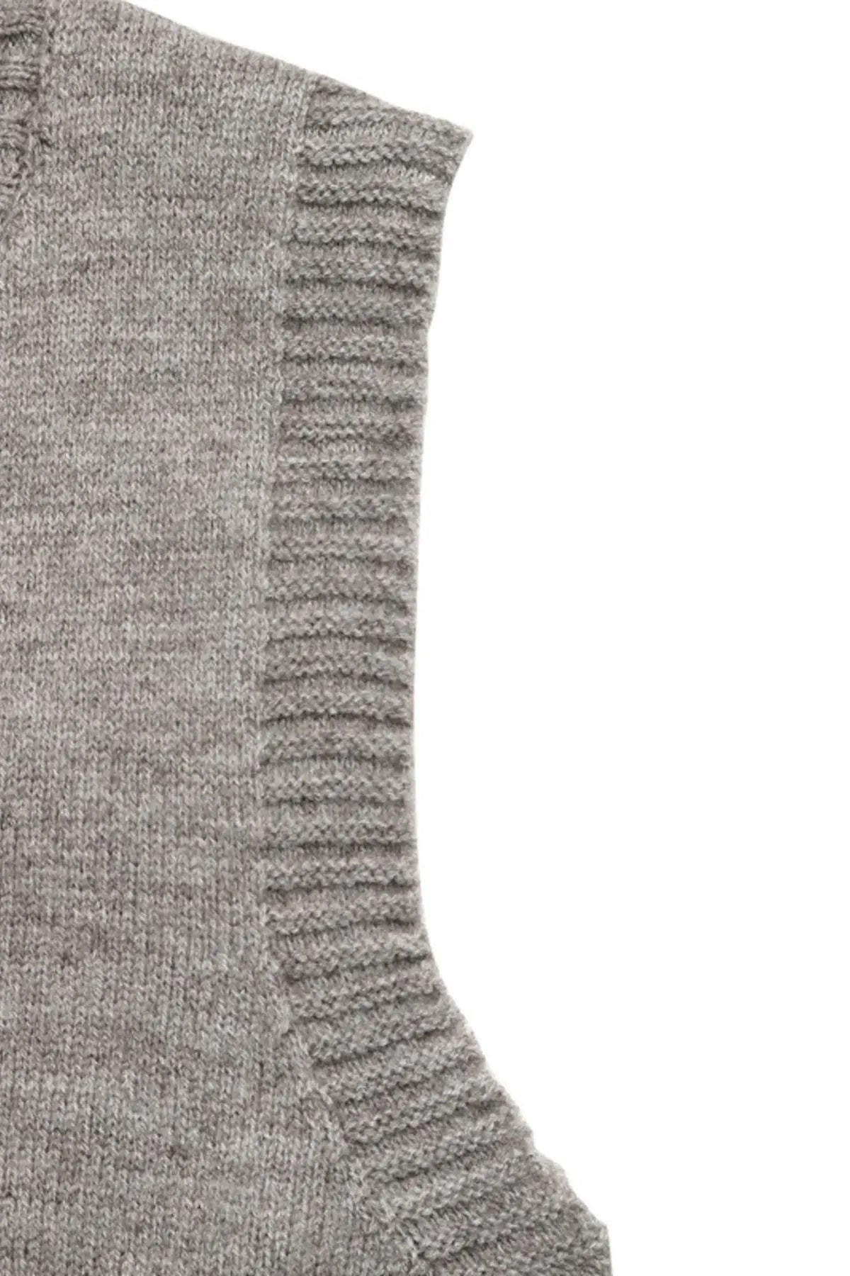 City Stroll Ribbed V-Neck Sweater Skirt Set