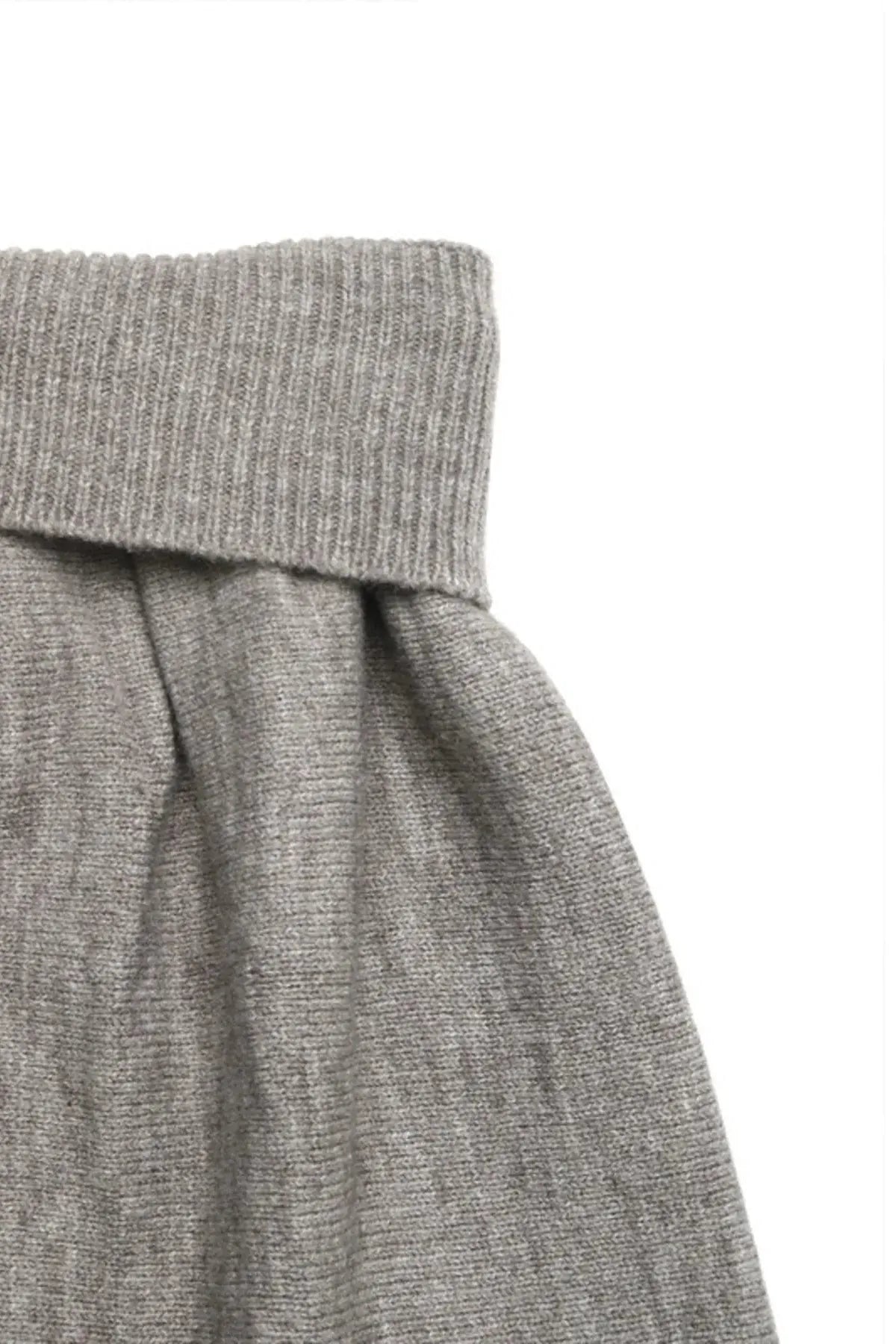 City Stroll Ribbed V-Neck Sweater Skirt Set
