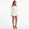 Cloudline Off-Shoulder Textured Mini Dress