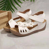 Coastal Bloom floral Embellished Wedge Sandals