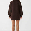 Cocoa Season Turtleneck Sweater Mini Dress
