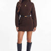 Cocoa Season Turtleneck Sweater Mini Dress