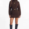 Cocoa Season Turtleneck Sweater Mini Dress