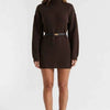 Cocoa Season Turtleneck Sweater Mini Dress