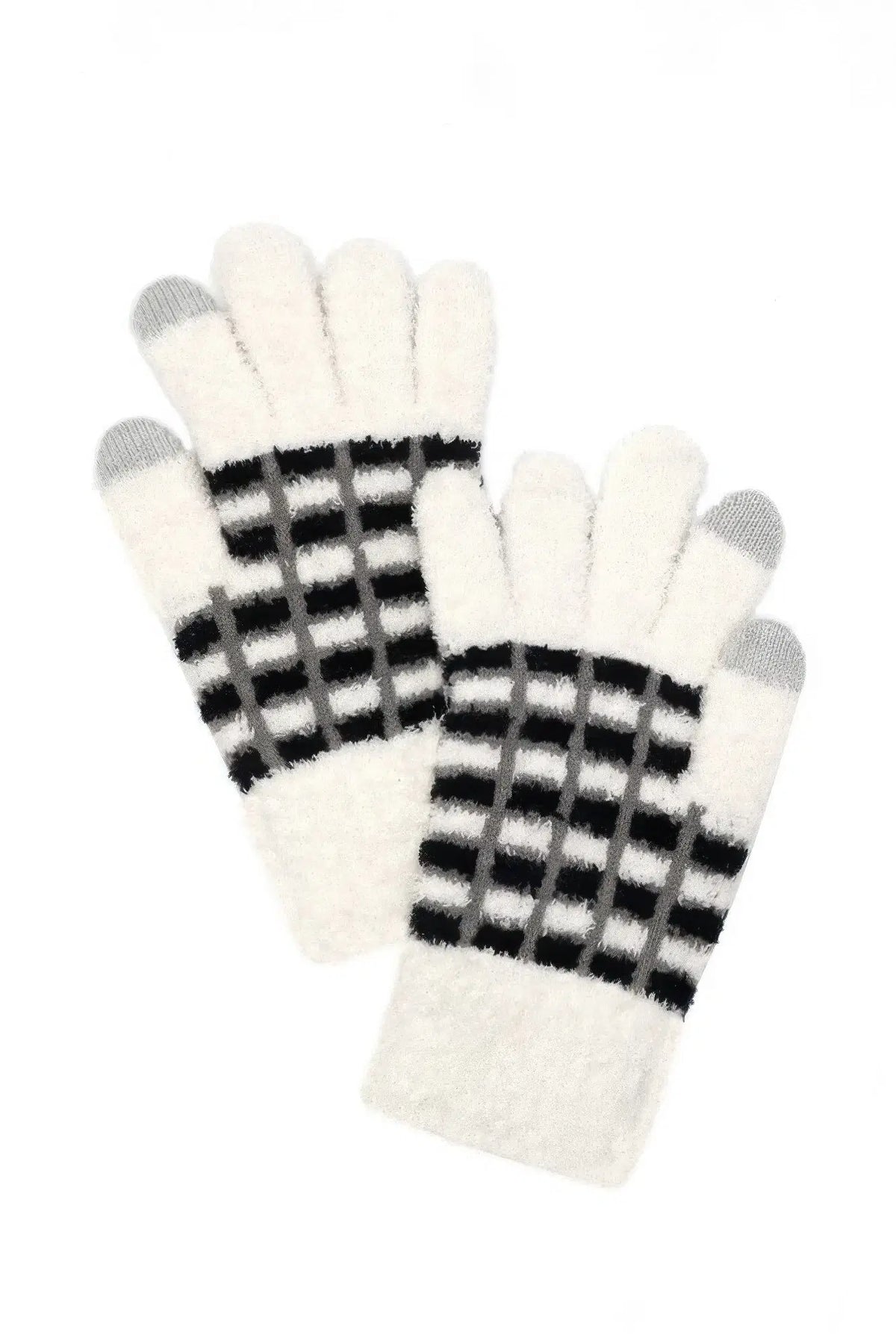 Cozy Color Blocked Smart Winter Gloves