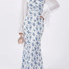 Delft Darling Sweetheart Neckline Maxi Dress
