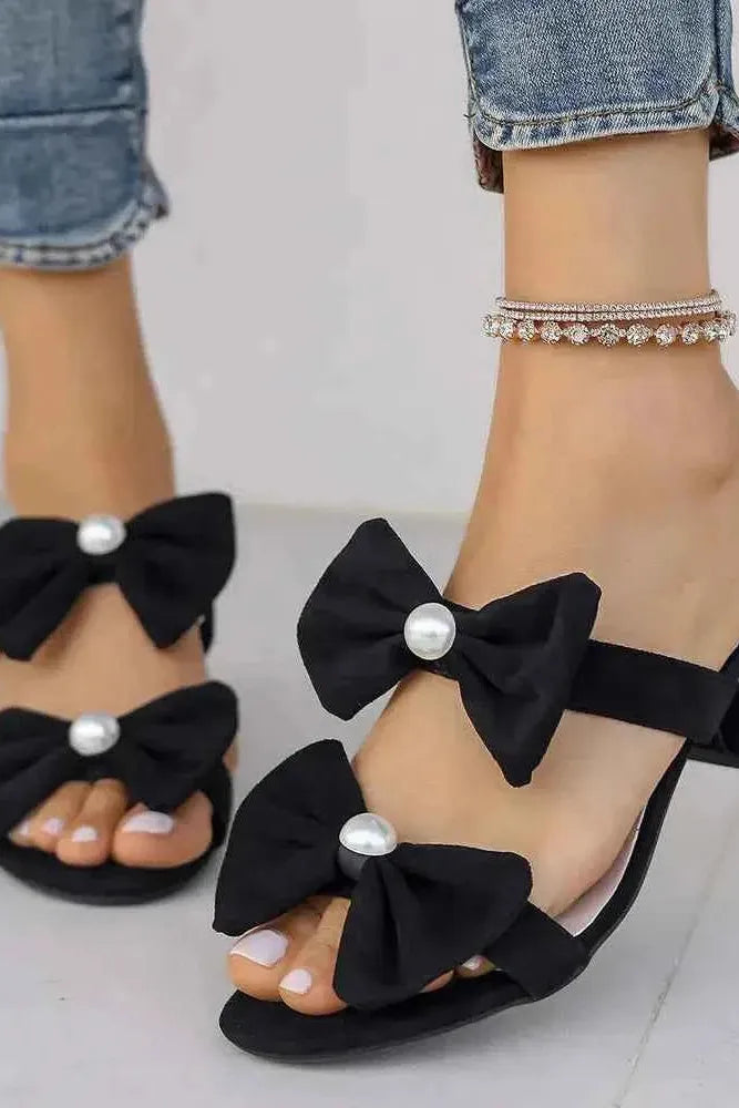 Double Bow Goals Only Heels