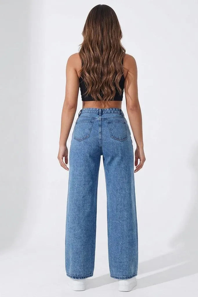 Easy Does It High-Rise Wide-Leg Jeans