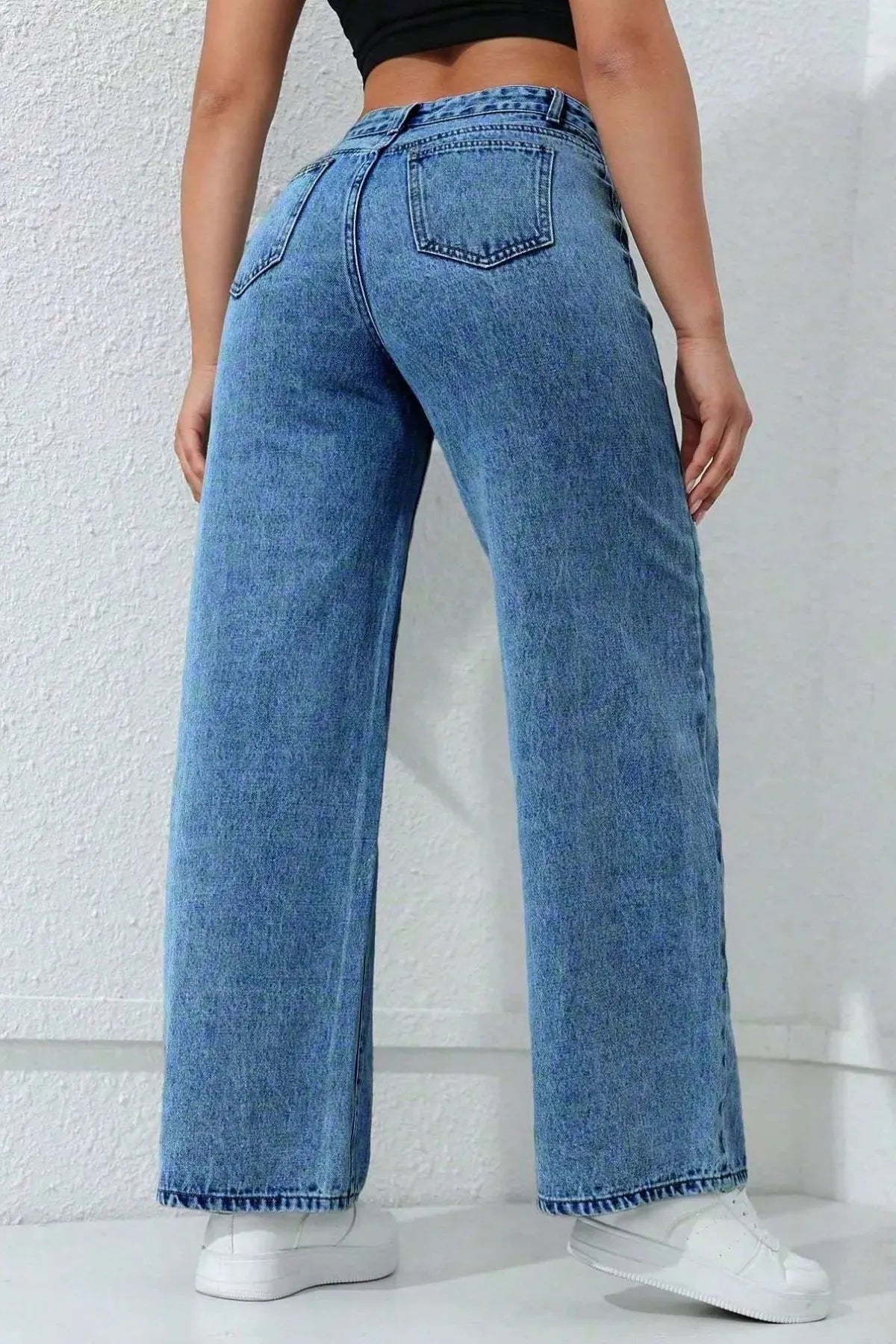 Easy Does It High-Rise Wide-Leg Jeans