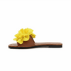 Emerald Blossom Flat Sandals