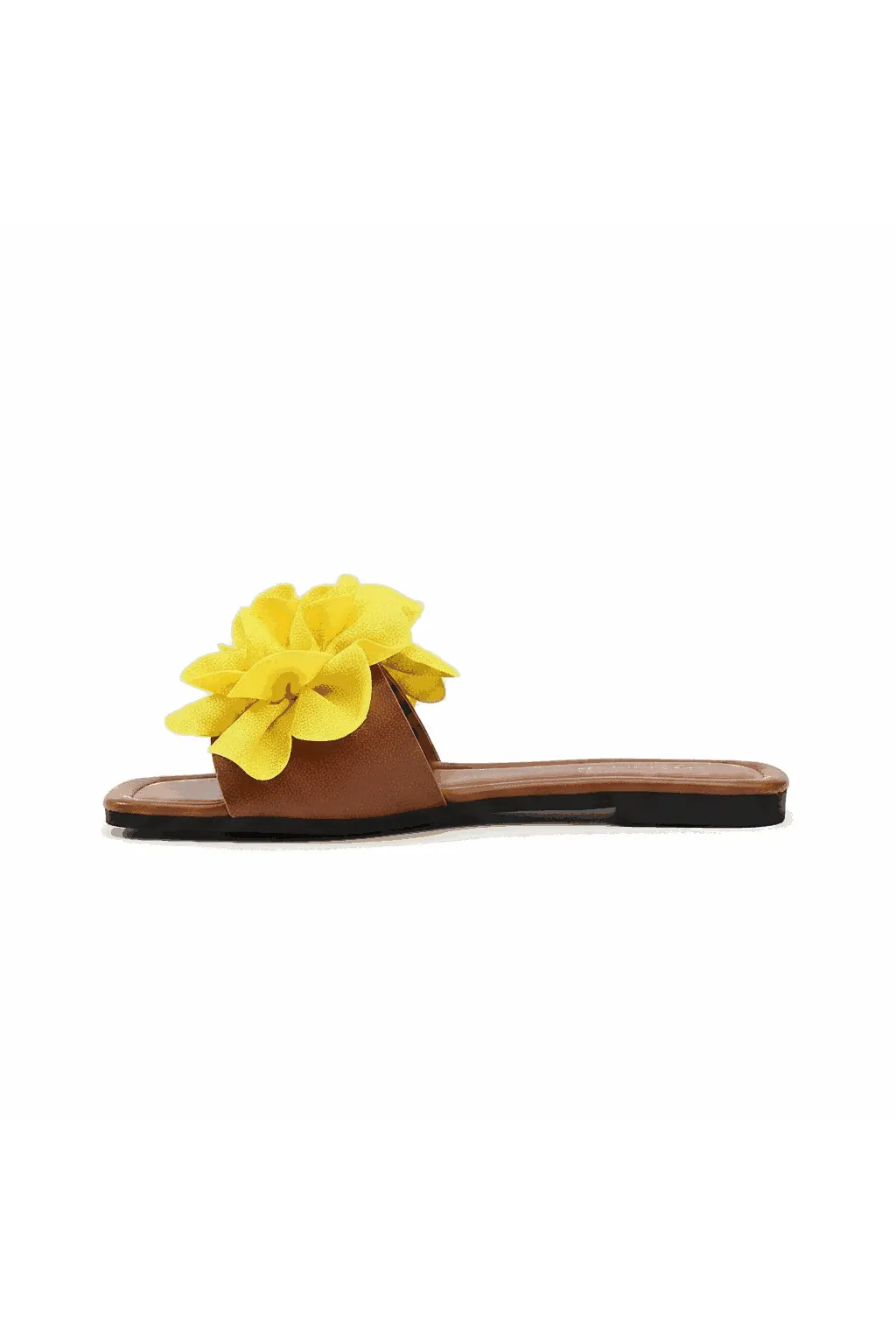 Emerald Blossom Flat Sandals