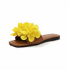 Emerald Blossom Flat Sandals