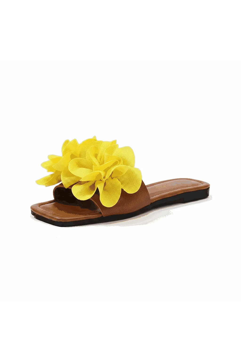 Emerald Blossom Flat Sandals