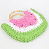 Faux Straw Crochet Watermelon Handbag