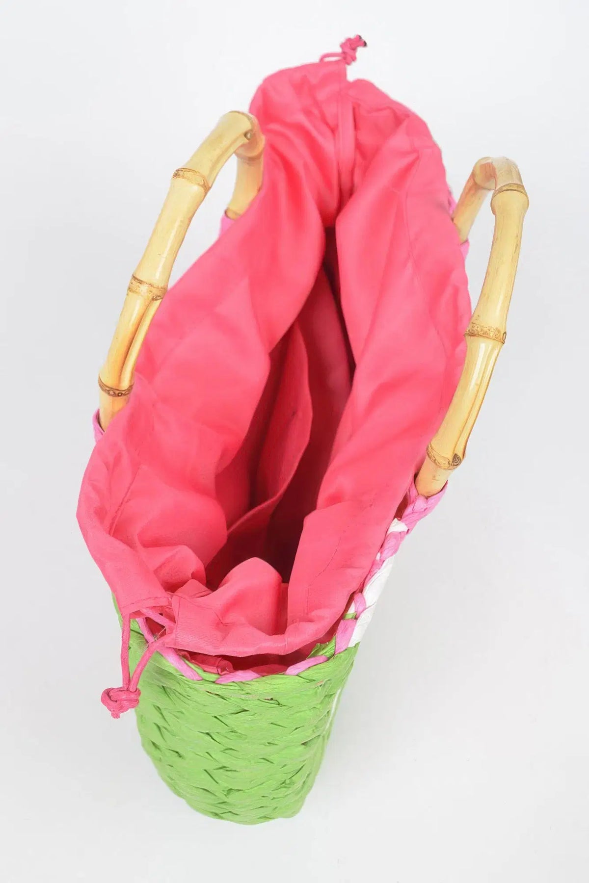 Faux Straw Crochet Watermelon Handbag