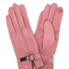 Faux Suede Band Smart Touch Gloves