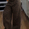 Feline Instinct Leopard Wide-Leg Pants