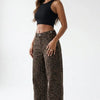 Feline Instinct Leopard Wide-Leg Pants