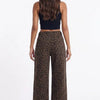 Feline Instinct Leopard Wide-Leg Pants