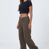 Feline Instinct Leopard Wide-Leg Pants