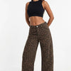 Feline Instinct Leopard Wide-Leg Pants