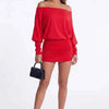 Firekiss Off-Shoulder Ruched Bodycon Mini Dress