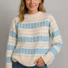 Parisian Breeze Striped Pullover Sweater