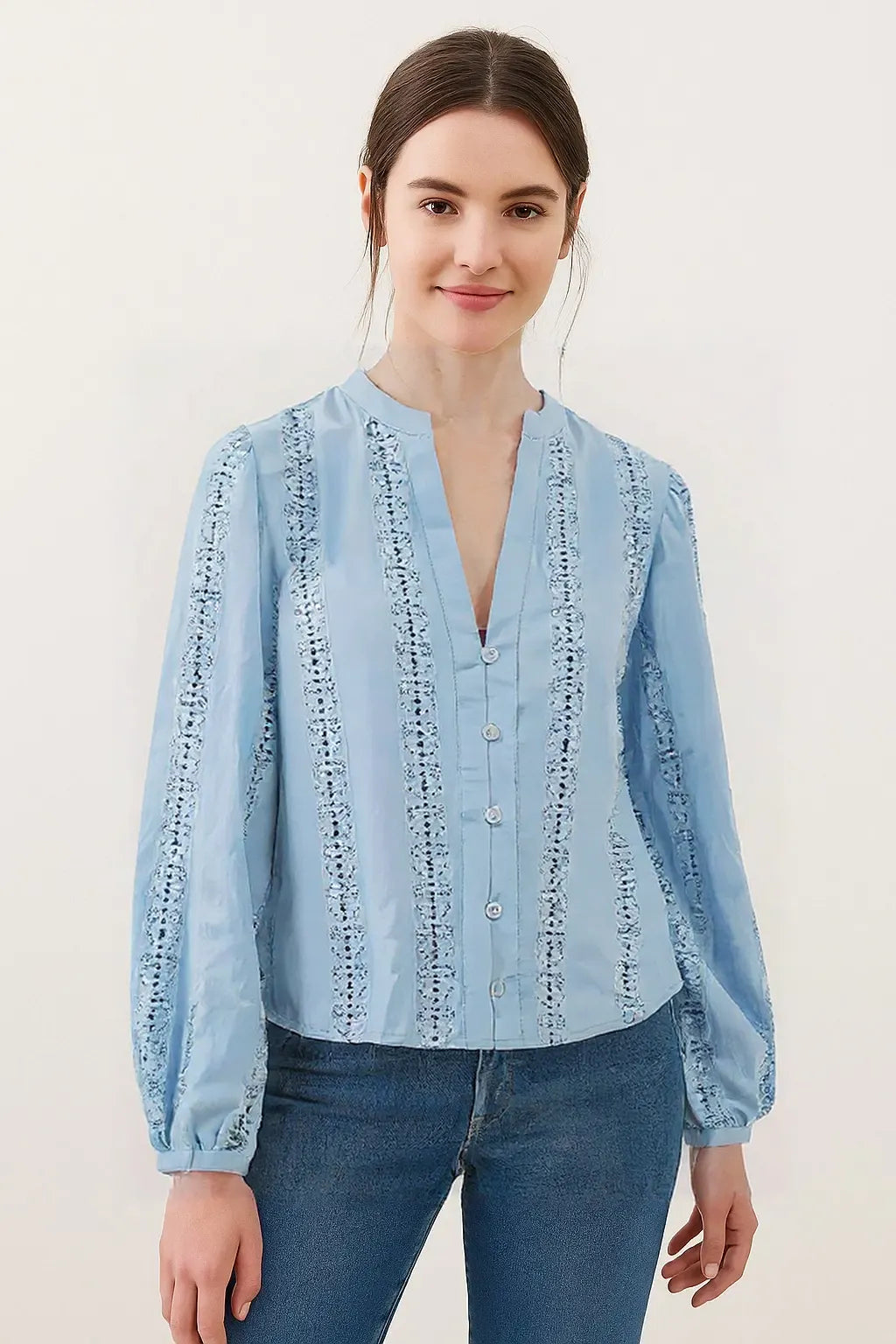 Simple Temperament Rundhalshemd 