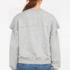 Keep It Cozy Layered Sweatshirt – Heather Gray