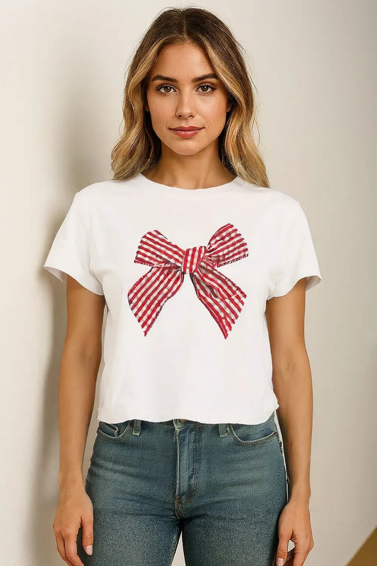 Geo Cutie Bow Tee