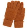 Fuzzy Cable Knit Smart Touch Gloves