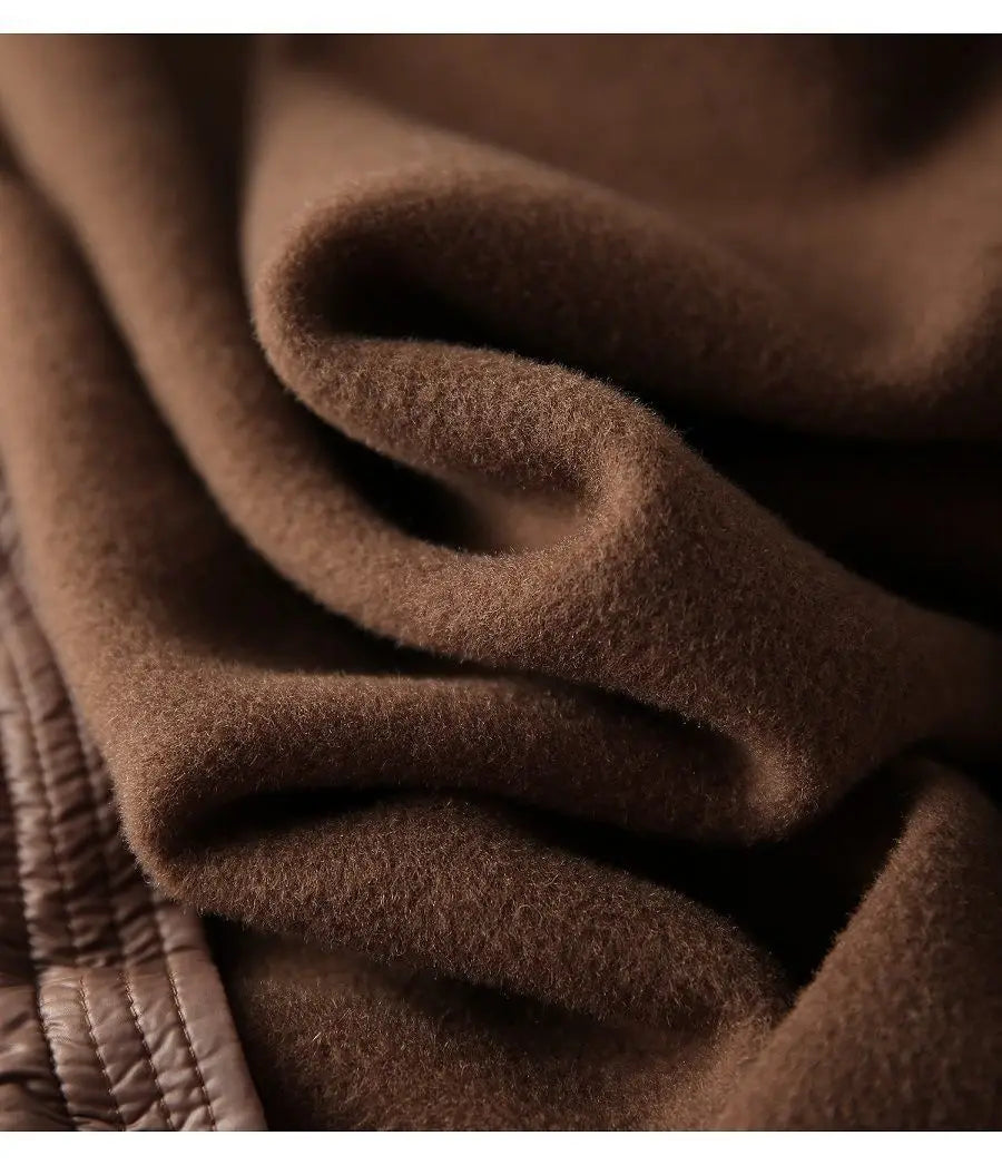 Wollmantel mit Kordelzug, tailliert 