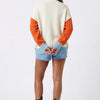 Harvest Palette Open-Front Colorblock Cardigan
