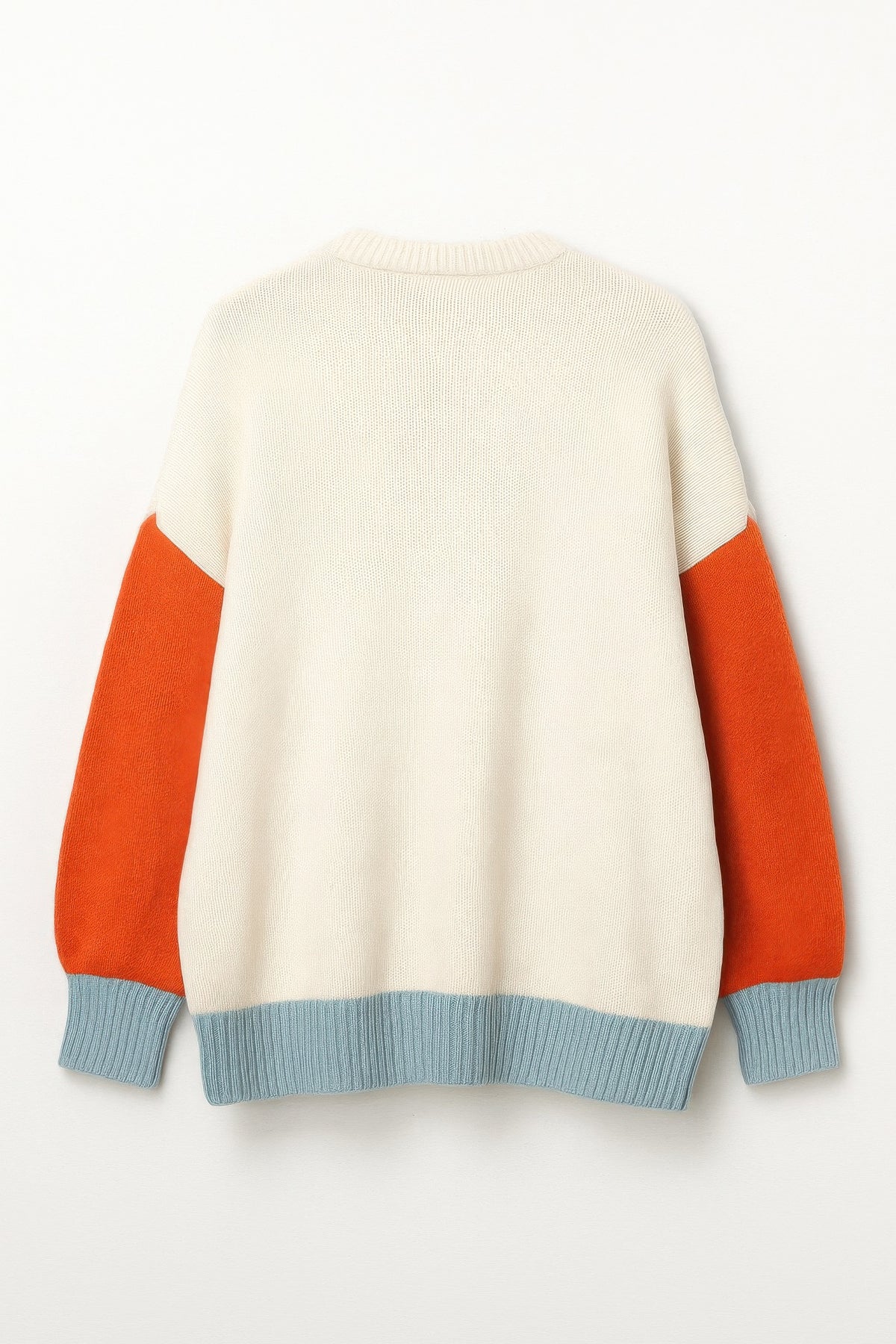 Harvest Palette Open-Front Colorblock Cardigan