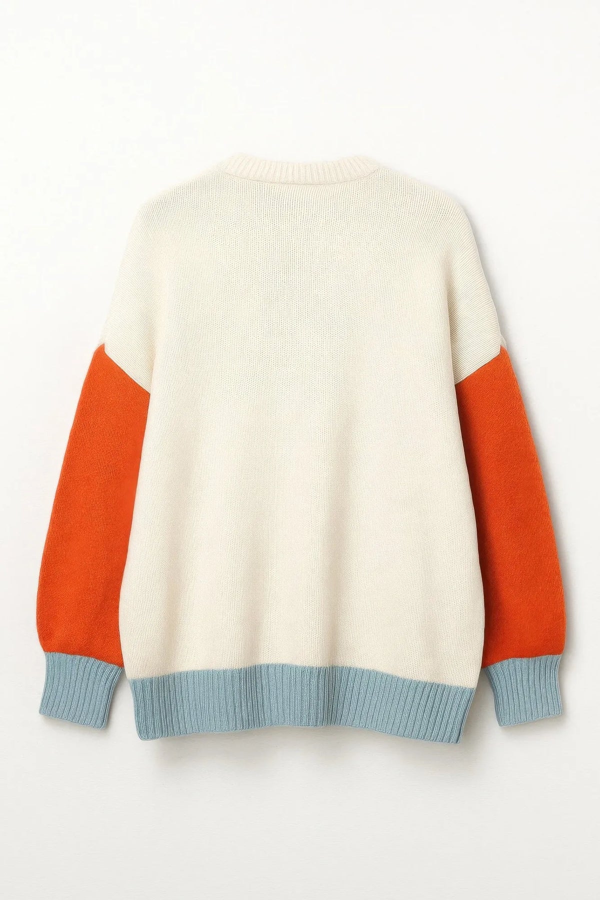 Harvest Palette Open-Front Colorblock Cardigan