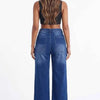 High-Waisted Wide Leg Jeans